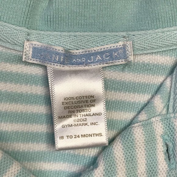 Janie and Jack Boys Polo Shirt and One Piece Embroidered Dog, Car 18-24 Months - Picture 8 of 10